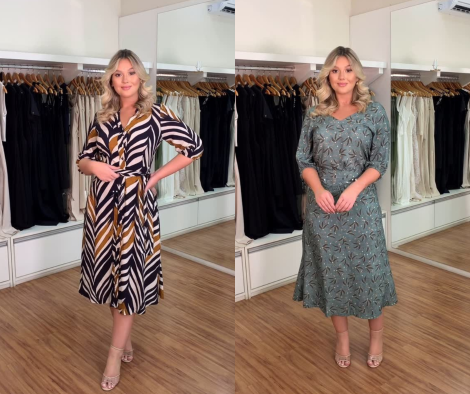 KIT 1 - Vestido Adélia + Vestido Alana